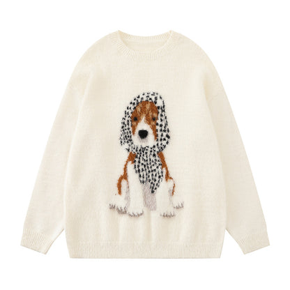Woman wearing Crewneck Loose Fit Long Sleeve Sweatshirt in a casual setting
