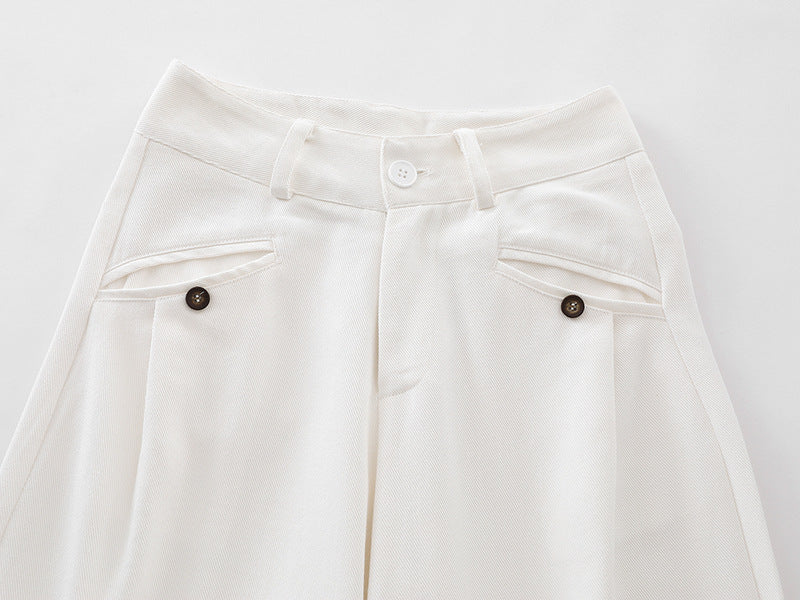 Casual White Denim Pants for Women | Tajstylo