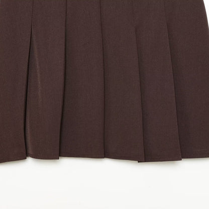 Woman wearing Belted A-Line Mini Skirt in a stylish urban setting