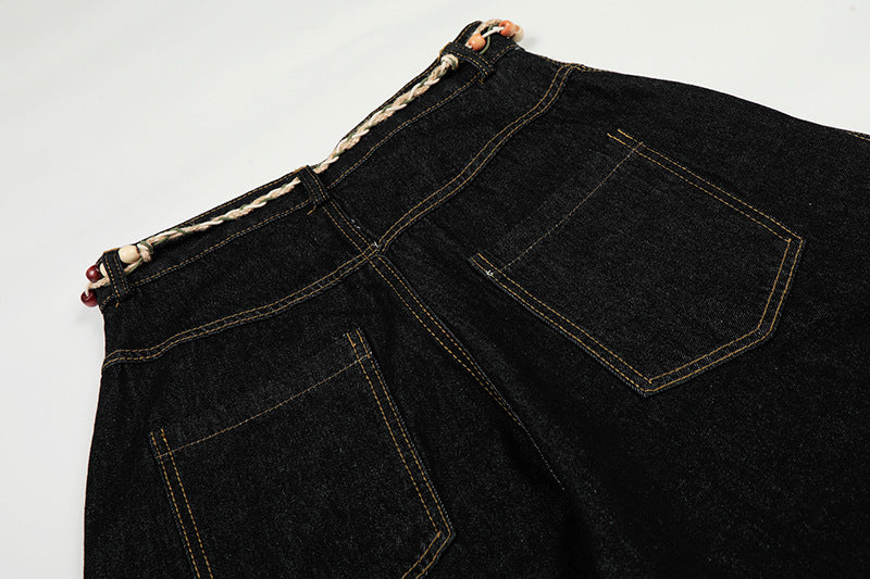 Pleated Wide Leg Casual Pants | Tajstylo
