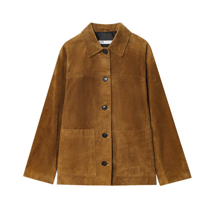 Casual Suede Jacket | Tajstylo