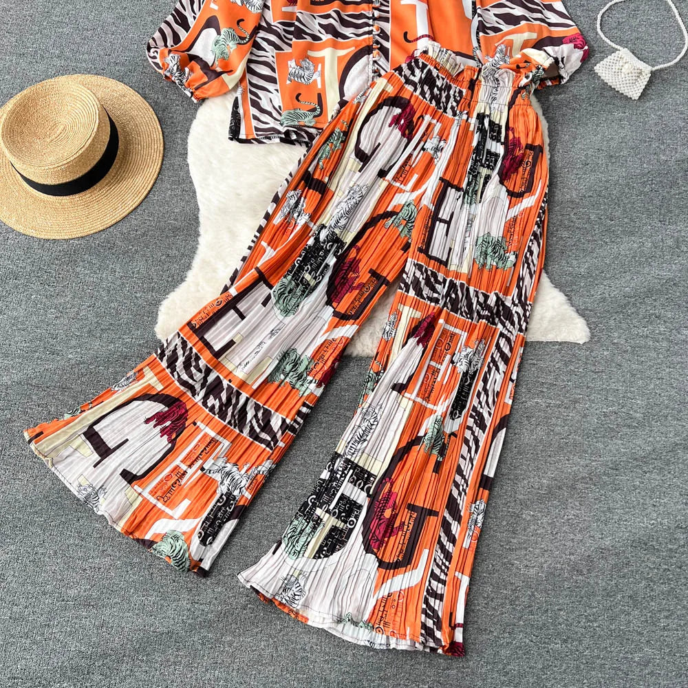 Chic Two Piece Set Top and Pants | Tajstylo