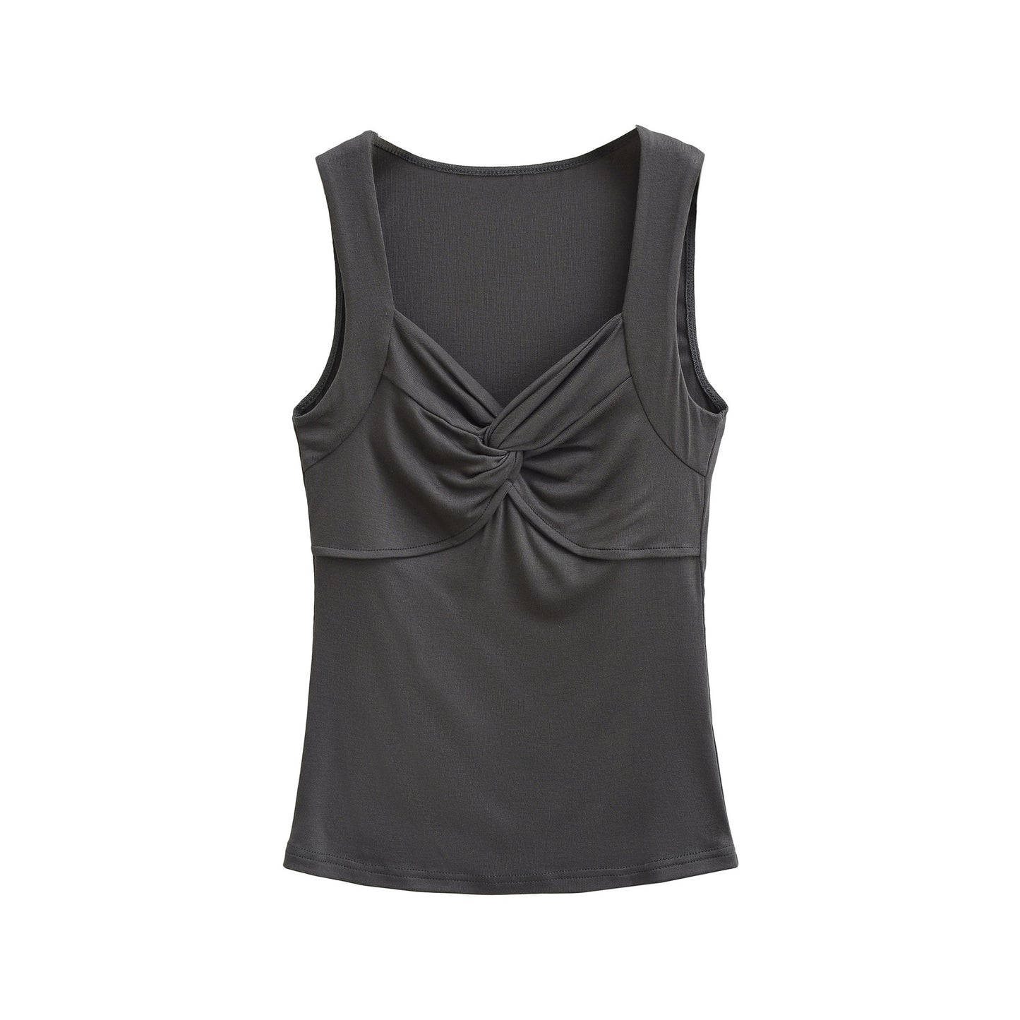 Woman wearing Knot Camisole Vest in a sunny outdoor setting