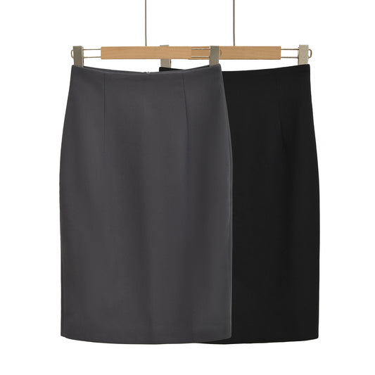 Black Slit Midi Skirt | Tajstylo