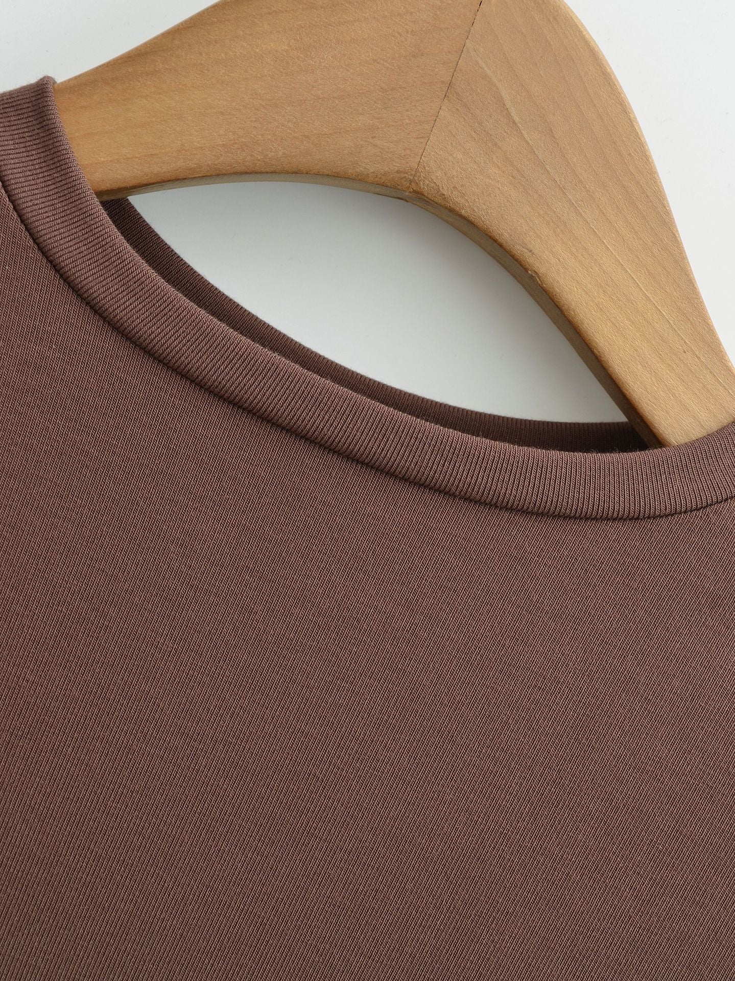 Slim Fit Round Neck Top | Tajstylo