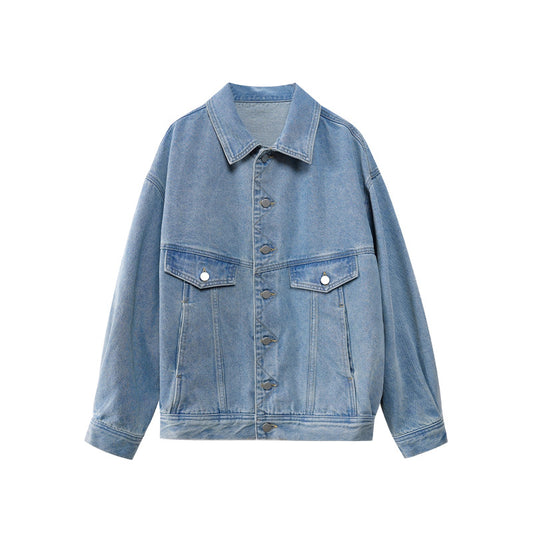 Loose Denim Jacket for Women | Tajstylo