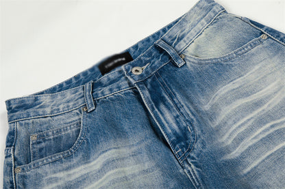Color Blocked Polished Denim Jeans | Tajstylo