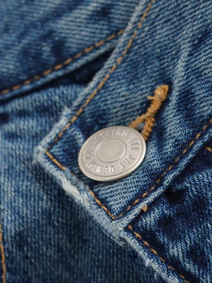 High Waist Wide Leg Denim Jeans | Tajstylo