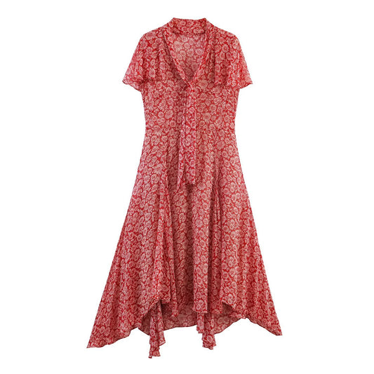 Floral Print Summer Maxi Dress | Tajstylo