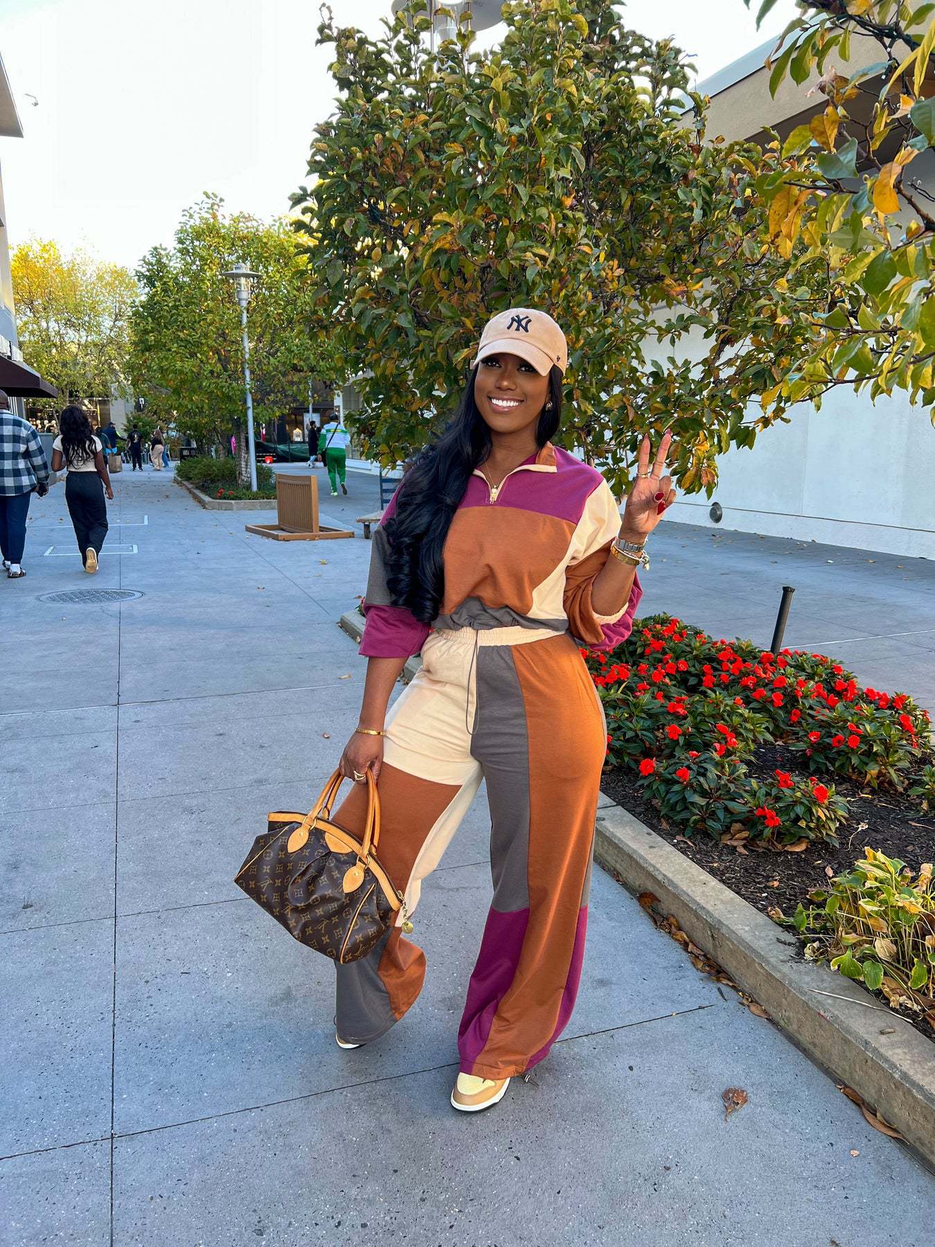 Sporty Woven Two-Piece Set | Tajstylo