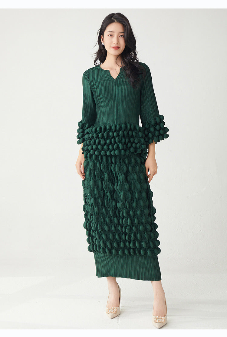 Elegant Two-Piece T-Shirt and Fitted Skirt Set | Tajstylo