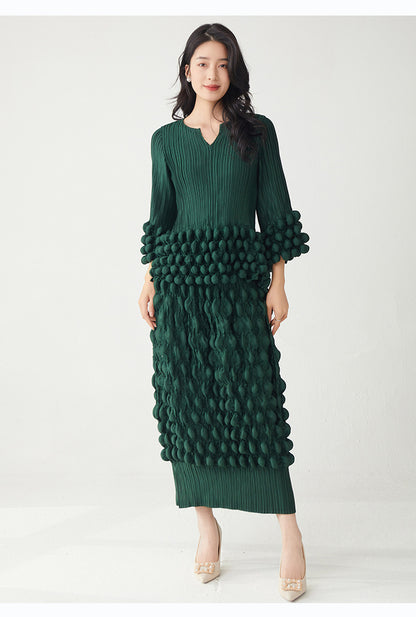Elegant Two-Piece T-Shirt and Fitted Skirt Set | Tajstylo