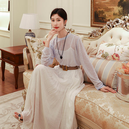 Belt Double Pocket Skirt | Tajstylo