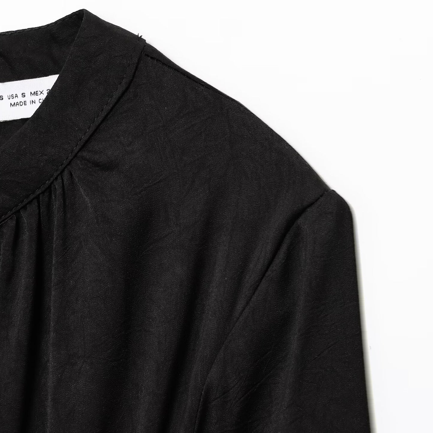 Black Long Sleeve A-Line Dress | Tajstylo