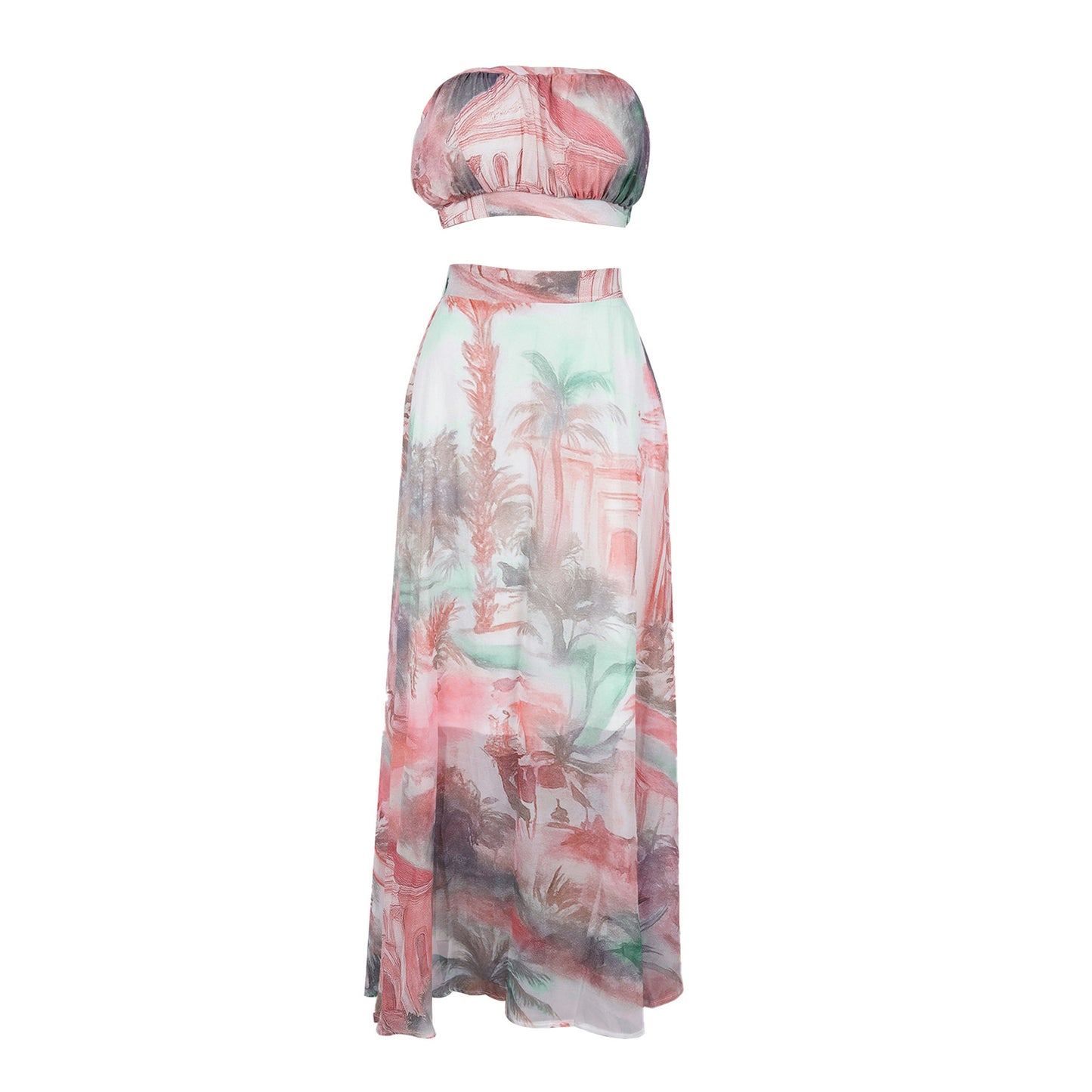 Casual Printed Two-Piece Set | Tajstylo