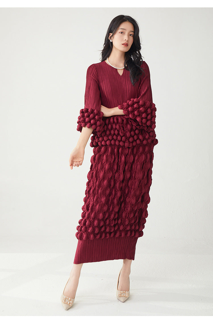 Elegant Two-Piece T-Shirt and Fitted Skirt Set | Tajstylo