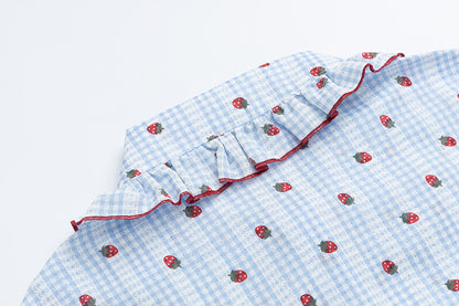 Loose Fit Peter Pan Collar Cotton Shirt | Tajstylo