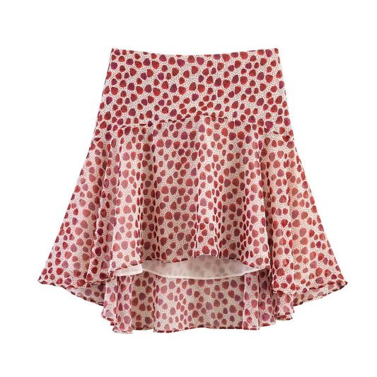 Retro Sweet Wind Printed Midi Skirt | Tajstylo