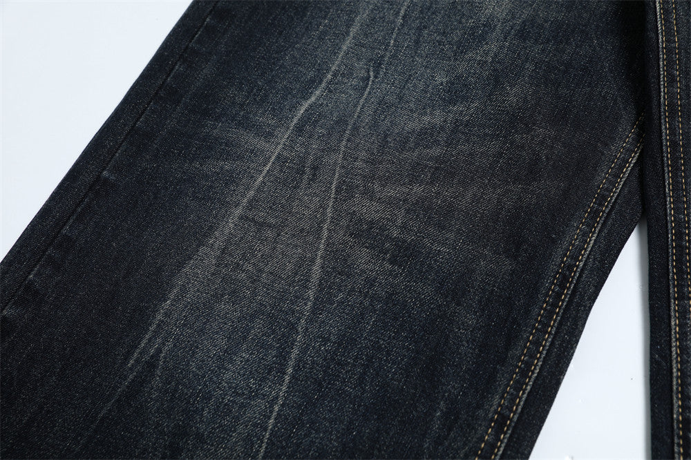 Black Denim Straight Leg Jeans | Tajstylo