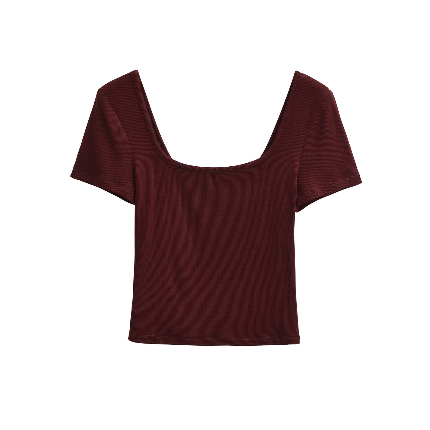 U-Neck Short Sleeve Top | Tajstylo