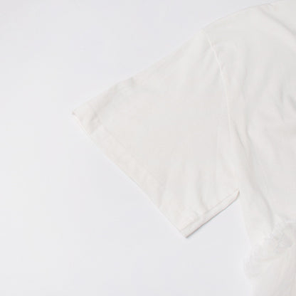 Cotton Mesh Patchwork Loose O Neck Short Sleeve T Shirt | Tajstylo