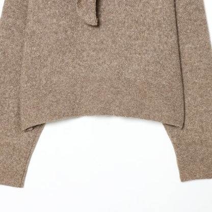 Loose Scarf Knitted Sweater | Tajstylo
