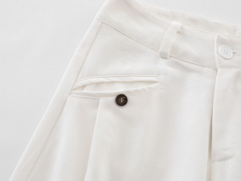 Casual White Denim Pants for Women | Tajstylo