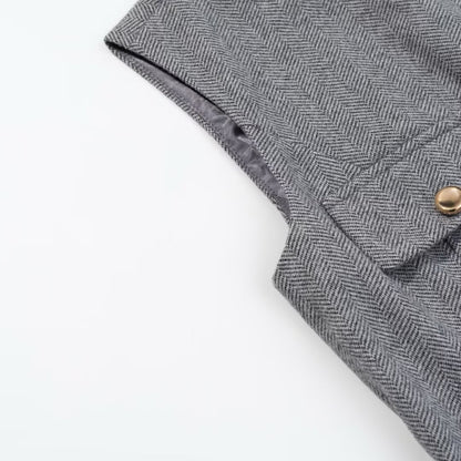 Herringbone A-Line Vest and Flared Leggings Set | Tajstylo