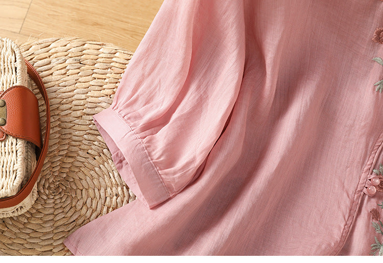 Embroidered Shirt Top for Women | Tajstylo