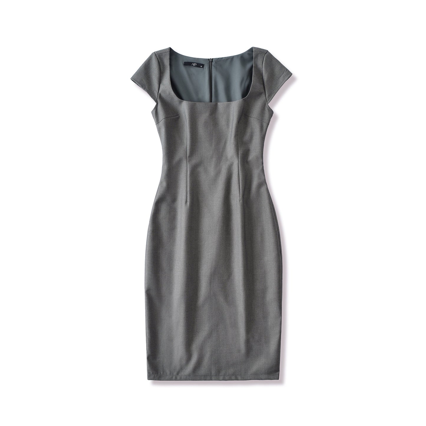 Solid Color Square Neck Pullover Dress | Tajstylo