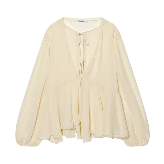 Layered Decorative Shirt | Tajstylo