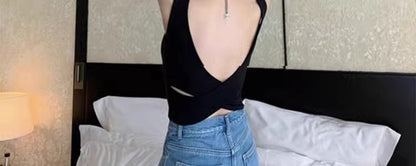Cross Backless Camisole | Tajstylo