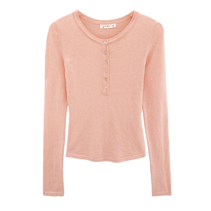 Woman wearing Long Sleeve Knit Top for Women in a casual setting