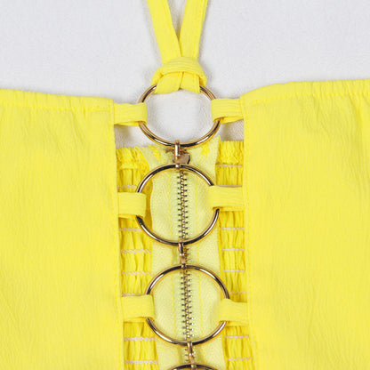 Flattering Ripped Fitted Two-Piece Nightclub Outfit | Tajstylo