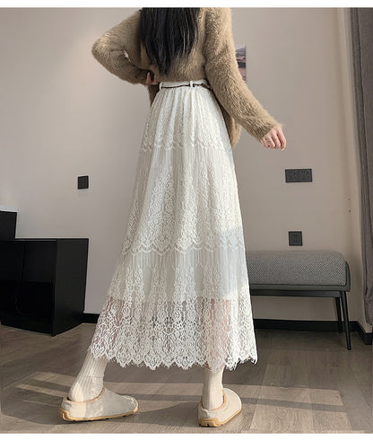 Lace Midi Skirt | Tajstylo