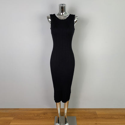 Woman wearing Sexy Sleeveless Dress for Women in a stylish setting