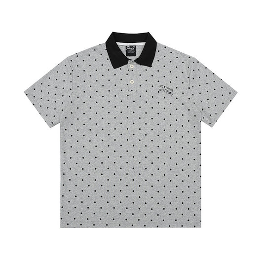 Polka Dot Color-Block Collar Sweater | Tajstylo