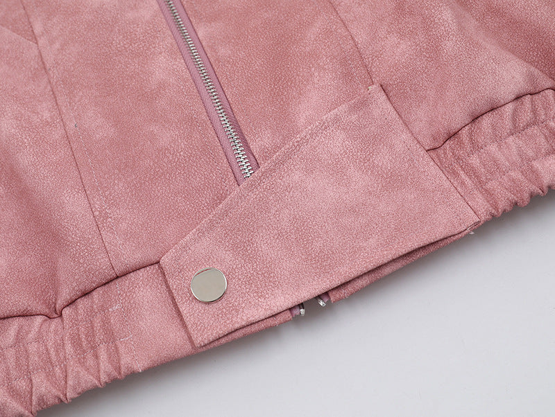 Suede Collar Jacket for Women | Tajstylo