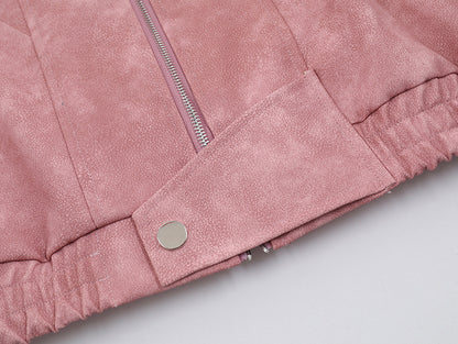 Suede Collar Jacket for Women | Tajstylo