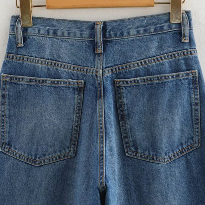 High Waist Full Length Wide Leg Pants | Tajstylo