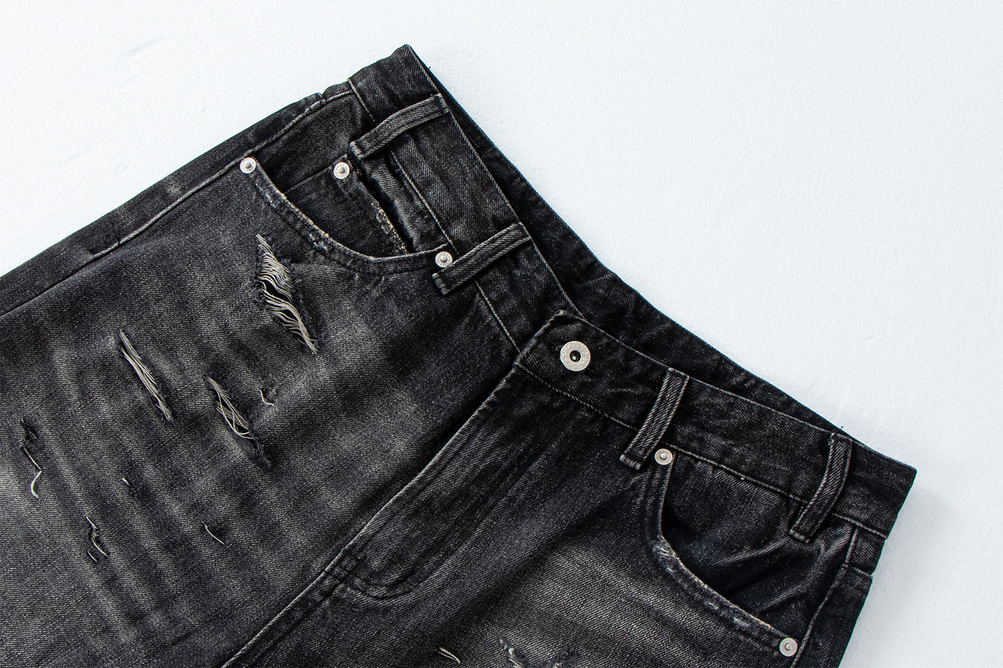 Distressed Vintage Combat Denim Pants | Tajstylo