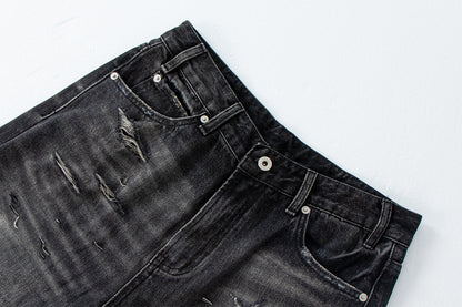 Distressed Vintage Combat Denim Pants | Tajstylo