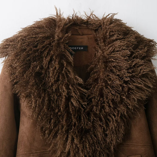 Faux Fur Effect Women's Jacket | Tajstylo