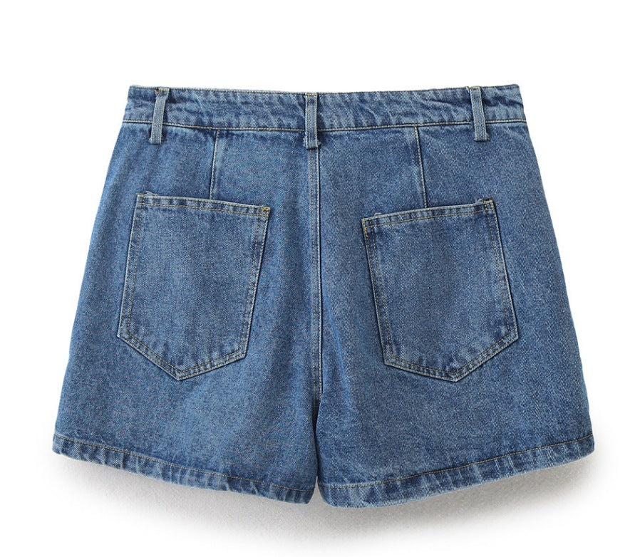 Short Denim Shirt for Women | Tajstylo