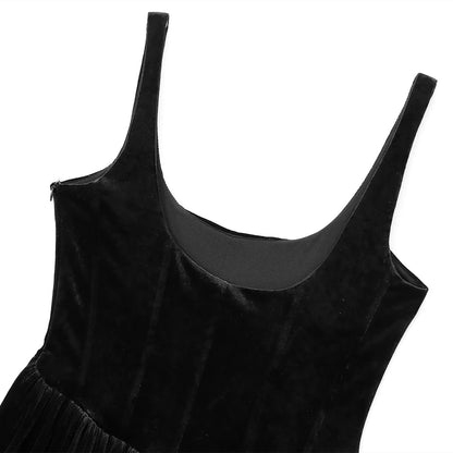 Velvet Corset Style Dress | Tajstylo