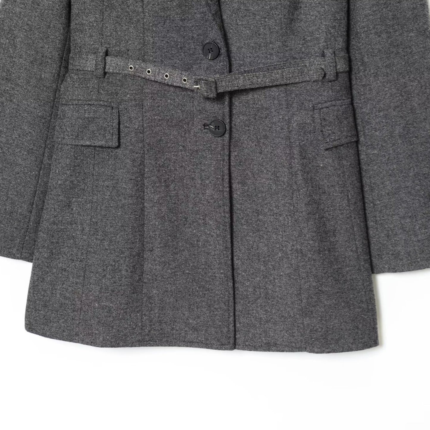 Belt Tied Suit Jacket and Pants Set | Tajstylo