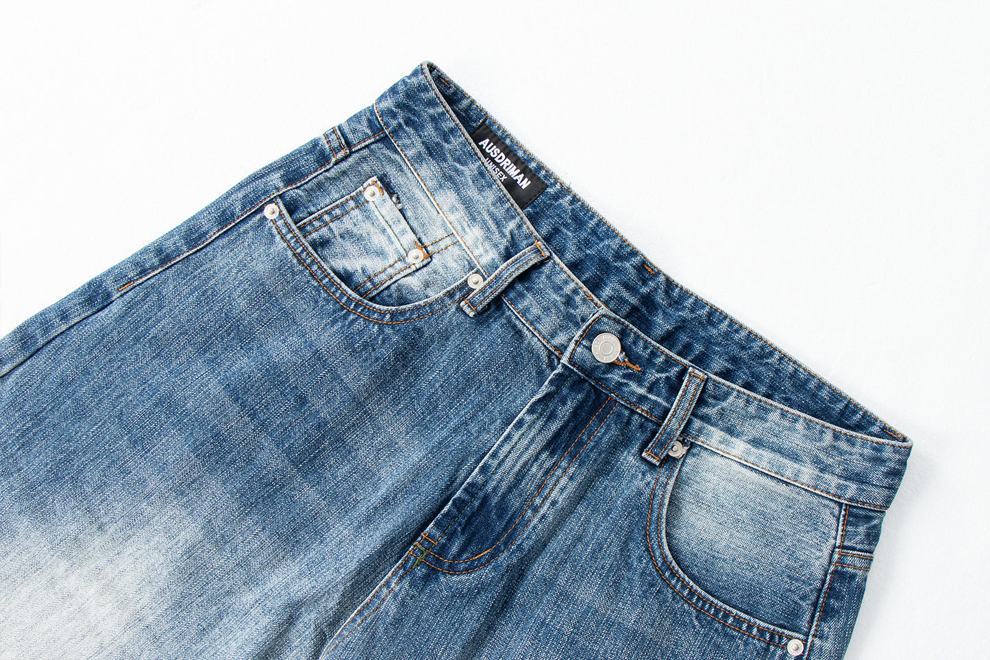 Vintage Bamboo Texture Loose Fit Jeans | Tajstylo