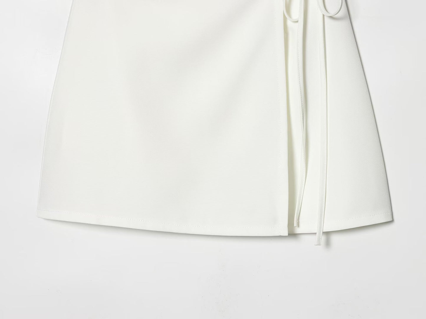 Fitted Suit Dress Wrap Waist A-Line Mini Skirt | Tajstylo