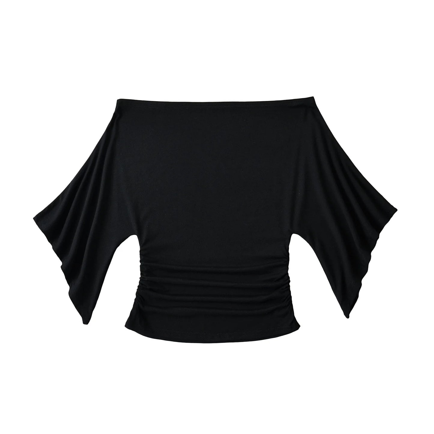 Woman wearing Batwing Sleeve Top in a casual setting