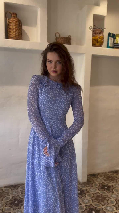 Baby Doll Collar Polka Dot Dress | Tajstylo